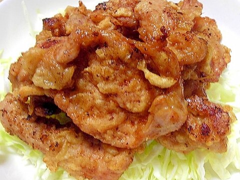 生姜を効かせた豚肉の竜田揚げ